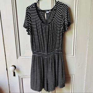 Gap Striped Romper, Black & White Stripes, M